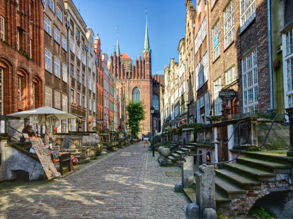 Grand-Tourist Amber Center Apartments Gdańsk Rum bild